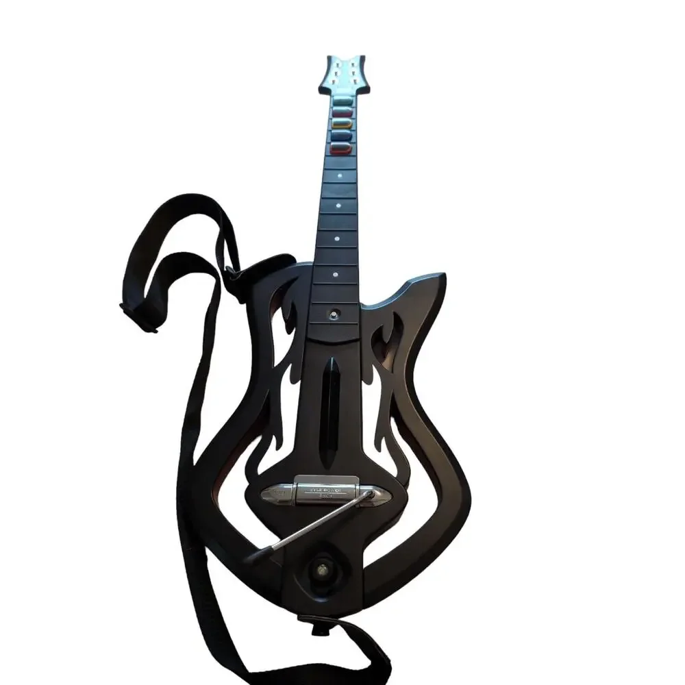 XBOX 360 Guitar Hero Warriors Of Rock Controller W/Strap NO DONGLE UNTESTED.